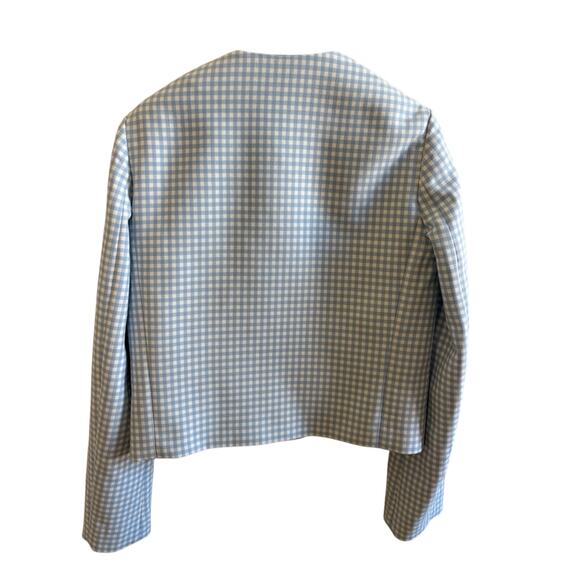 Versace Medusa Blue and White Checkered wool jacket - Picture 6 of 7